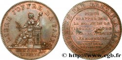 REVOLUTION COINAGE Essai de Brézin à la Paix 1792 Paris
