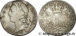 LOUIS XV THE WELL-BELOVED Demi-écu aux branches d’olivier, tête ceinte d’un bandeau 1741 Poitiers