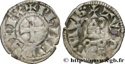PHILIPPE III LE HARDI Obole tournois à l O rond n.d. s.l.