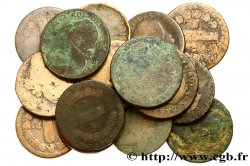 LOTTE Lot de quinze pièces de 12 deniers dit  au faisceau , type FRANCOIS et FRANCAIS n.d. s.l.