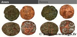LOUIS XIII LE JUSTE Douzain (émissions illégales), lot de 4 ex. n.d. s.l.