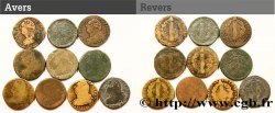 LOUIS XVI Lot de dix pièces de 2 sols dit au faisceau , type FRANÇOIS n.d. s.l.