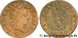 LOUIS XV DIT LE BIEN AIMÉ Liard dit à la vieille tête 1770 Reims