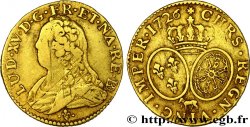 LOUIS XV DIT LE BIEN AIMÉ Louis d or aux écus ovales, buste habillé 1726 Pau