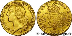 LOUIS XV DIT LE BIEN AIMÉ Louis d’or aux écus ovales, tête ceinte d’un bandeau 1747 Strasbourg