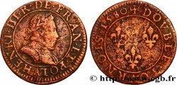 HENRI III Double tournois, 1er type de Paris 1580 Paris, Moulin des Étuves