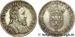 HENRY II Teston au buste lauré, 1er type, fabriqué au moulin 1554 Paris, Moulin des Étuves
