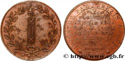 CONFIANCE (MONNAIES DE...) Essai de Brézin au faisceau 1792