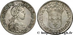LOUIS XIV LE GRAND OU LE ROI SOLEIL Écu, portrait à la mèche courte 1644 Paris, Monnaie de Matignon