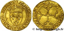 CHARLES VII LE VICTORIEUX Demi-écu d or à la couronne ou demi-écu neuf n.d. Paris