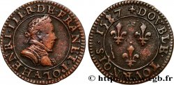 HENRI III Double tournois, 1er type de Paris 1587 Paris, Moulin des Étuves