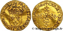 LOUIS XIII Écu d or au soleil, 1er type 1636 Rouen