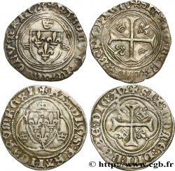CHARLES VII LE VICTORIEUX Blanc à la couronne, lot de 2 ex. n.d. Ateliers divers
