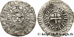 CHARLES VI THE MAD OR THE WELL-BELOVED Gros aux lis sous une couronne ou grosus turonus n.d. Rouen
