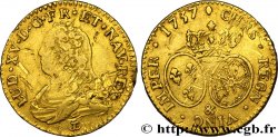 LOUIS XV DIT LE BIEN AIMÉ Louis d or aux écus ovales, buste habillé 1737 Aix-en-Provence