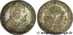 LOUIS XIV LE GRAND OU LE ROI SOLEIL Écu aux trois couronnes 1710 Bayonne TTB+
