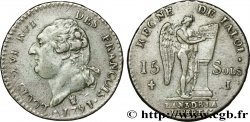LOUIS XVI 15 sols dit au génie , type FRANCOIS 1791 Limoges