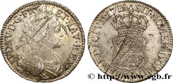LOUIS XV THE WELL-BELOVED Écu dit de France-Navarre 1719 Rennes