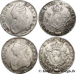 LOUIS XVI Écu dit aux branches d olivier de Béarn, lot de 2 ex. n.d. Pau
