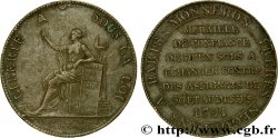 REVOLUTION COINAGE Monneron de 2 sols à la Liberté 1791 Birmingham, Soho