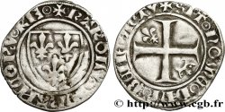 CHARLES VI THE MAD OR THE WELL-BELOVED Demi-blanc dit demi-guénar n.d. Saint-Pourçain