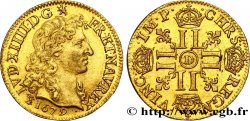 LOUIS XIV THE SUN KING Louis d or juvénile à la tête nue 1679 Lyon