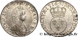 LOUIS XV DIT LE BIEN AIMÉ Écu vertugadin 1716 Rennes