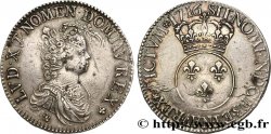 LOUIS XV THE WELL-BELOVED Écu dit vertugadin 1716 Riom