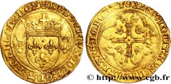 LOUIS XI LE PRUDENT Écu d or neuf 02/11/1475 Saint-Lô TTB