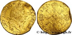 LOUIS XIV LE GRAND OU LE ROI SOLEIL Double louis d or aux quatre L 1694 Paris TB+