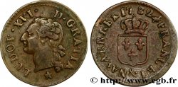 LOUIS XVI Liard dit à l écu 1782 Aix-en-Provence
