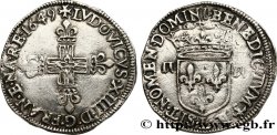 LOUIS XIV THE SUN KING Quart d écu, 1er type 1649 Bayonne
