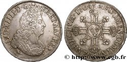 LOUIS XIV  THE SUN KING  Écu aux huit L, 2e type 1704 Rennes XF