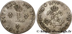 LOUIS XV DIT LE BIEN AIMÉ Double sol de billon 1739 Troyes