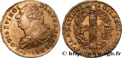 LOUIS XVI 2 sols dit  au faisceau , type FRANCOIS 1792 Orléans AU/MS
