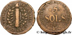 SIEGE OF MAINZ 5 sols 1793 Mayence