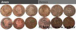 LOUIS XVI Sols dits à l écu , lot de 6 ex. n.d. Ateliers divers