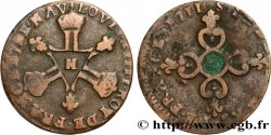 LOUIS XIV LE GRAND OU LE ROI SOLEIL Six deniers dits Dardenne 1711 La Rochelle