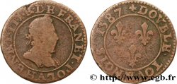 HENRI III Double tournois, 1er type de Paris 1587 Paris, Moulin des Étuves