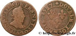 HENRY III Double tournois, 1er type de Paris 1587 Paris, Moulin des Étuves