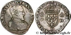 HENRY II Teston à la tête nue, 1er type 1557 Lyon