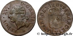 LOUIS XVI Liard dit à l écu 1789 Nantes