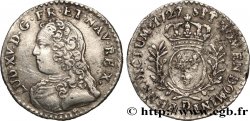 LOUIS XV DIT LE BIEN AIMÉ Vingtième d’écu aux branches d’olivier, buste habillé 1727 Lyon TTB