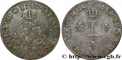 LOUIS XV DIT LE BIEN AIMÉ Double sol de billon 1739 Troyes