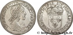 LOUIS XIII Quart d écu d argent, 3e type, 2e poinçon de Warin 1643 Paris, Monnaie du Louvre