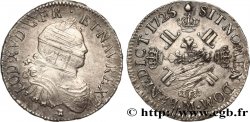 LOUIS XV  THE WELL-BELOVED  Écu à la croix fleurdelisée couronnée et aux huit L 1725 Toulouse VF/XF