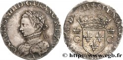 CHARLES IX Demi-teston, 2e type 1562 Paris