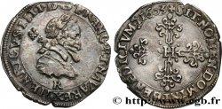 HENRY IV Demi-franc, type de Villeneuve au lis 1603 Saint-André de Villeneuve-lès-Avignon AU/AU