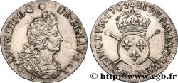 LOUIS XIV  THE SUN KING  Quart d écu aux insignes 1702 Aix-en-Provence AU