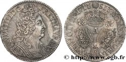 LOUIS XIV  THE SUN KING  Écu aux trois couronnes 1711 Paris AU/AU